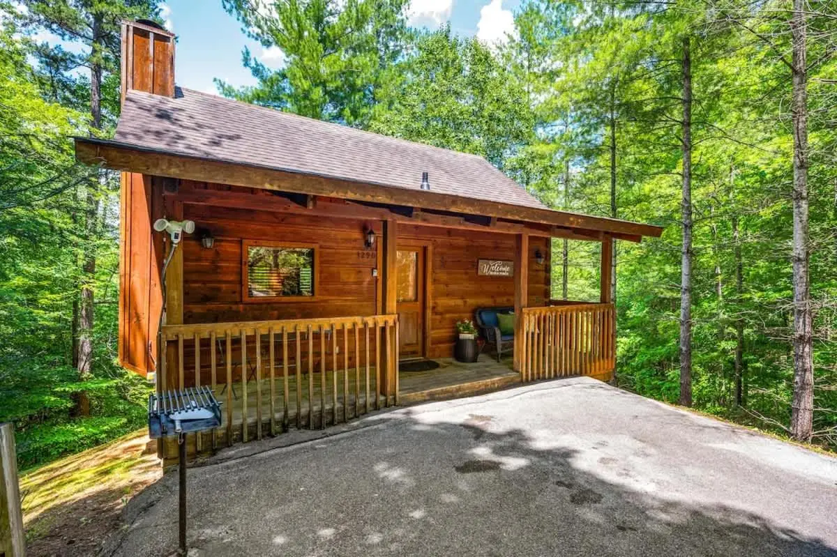 Location Private Log Cabin Hot Tub Fireplace